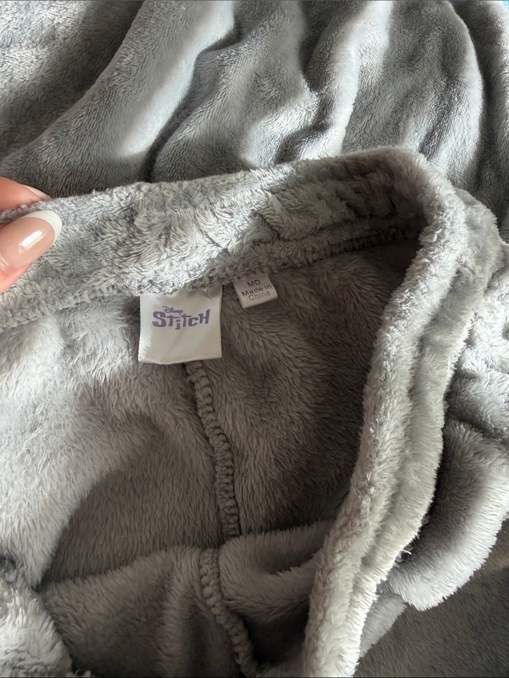 Stitch Plush Gray Lounge Set with Blue shorts - Picture 3 of 5